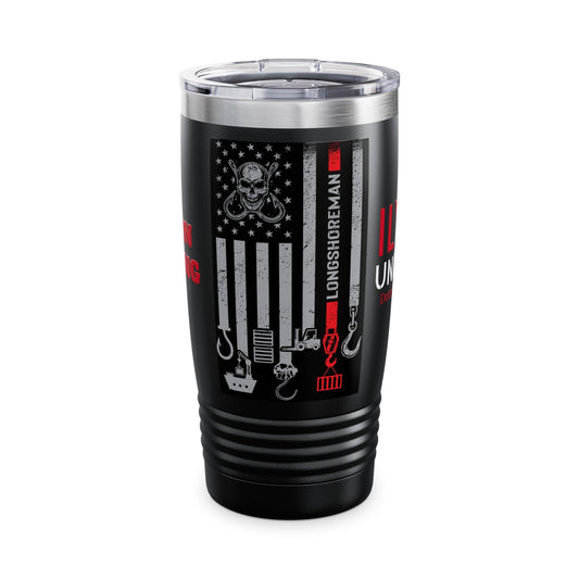 ILWU Tumbler, 20oz: FLAG