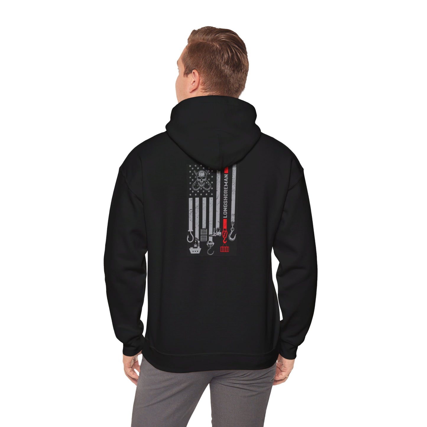 ILWU Hoodie Gaff/Flag